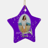 Music Star Paars met Trumpet Keramisch Ornament (Rechts)