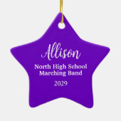 Music Star Paars met Trumpet Keramisch Ornament (Achterkant)