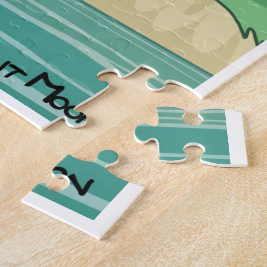 Music Streaming Funny Pun Jigzaag Puzzle Legpuzzel (Zijkant)