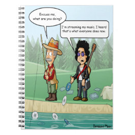 Music Streaming Funny Pun Notitieboek