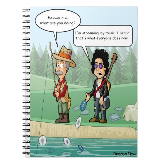 Music Streaming Funny Pun Notitieboek (Voorkant)