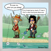 Music Streaming Funny Pun Poster (Voorkant)