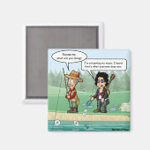 Music Streaming Funny Pun Refkoelkast Magnet (Voorkant / Achterkant)