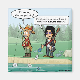 Music Streaming Funny Pun Refkoelkast Magnet