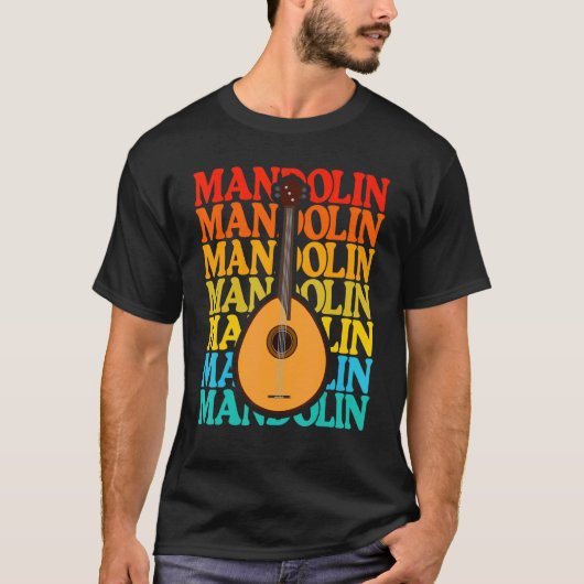  Music String Instrument Mandolin T-shirt (Voorkant)