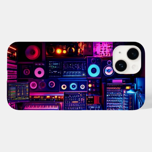 Music Studio Case-Mate iPhone Case (Achterkant (horizontaal))