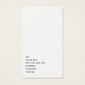 Music Studio-Visitekaartje Visitekaartje (Achterkant)