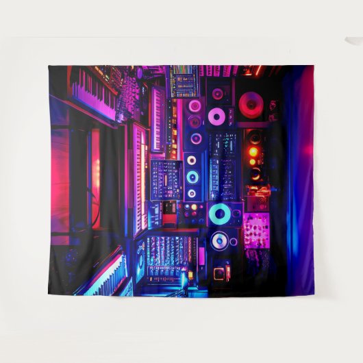 Music Studio Wandkleed (Voorkant (horizontaal))