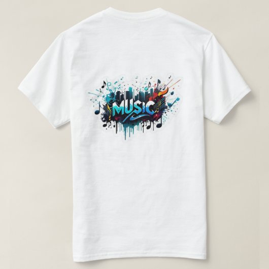 Music style Cool. T-shirt (Design achterkant)