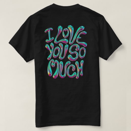 Music style cute  t-shirt (Design achterkant)