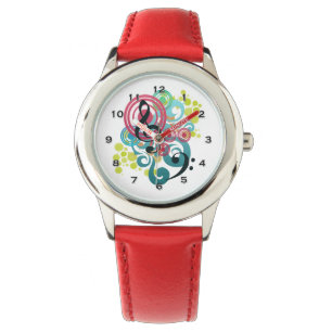 Music Swirl Kinder Watch Horloge