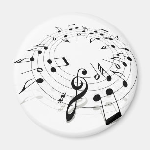 Music Swirl Magneet