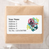 Music Swirl Verzendlabels (L) Etiket (Insitu)