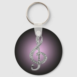 Music Symbols G-clef Sleutelhanger