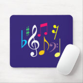 Music Symbols Mousepad Muismat (Met muis)