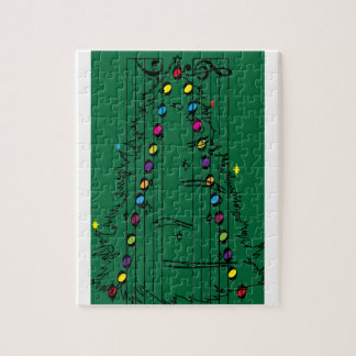 Music symmetry, Christmas tree Legpuzzel