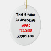 music teacher, awesome keramisch ornament (Rechts)