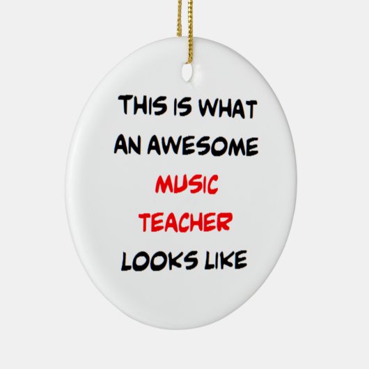 music teacher, awesome keramisch ornament (Rechts)