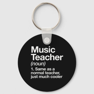 Music Teacher Definition Plezier Terug naar school Sleutelhanger