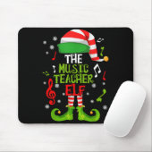Music Teacher Elf Christmas Family Matching Xmas G Muismat (Met muis)