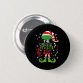 Music Teacher Elf Christmas Family Matching Xmas G Ronde Button 5,7 Cm (Voorkant /achterkant)