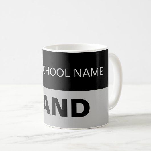 Music Teacher Gift | Custom School Band Mok (Voorkant rechts)