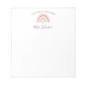 Music Teacher Notes Aangepaste naam Rainbow Notiti Notitieblok (Voorkant)
