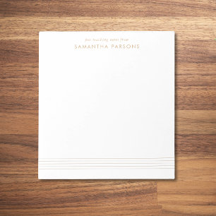 Music Teacher Notes Goud Elegant Notitieblok