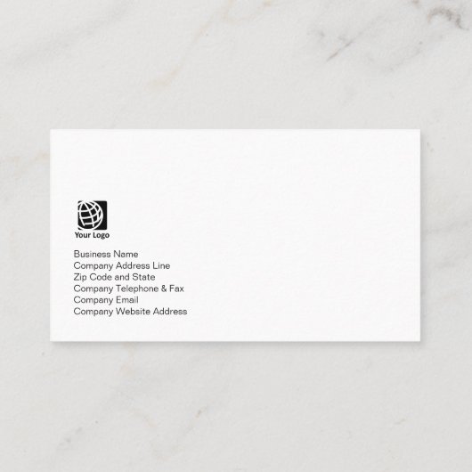 Music Teacher Treble Clef Icon Blauw Glow Muziek Visitekaartje (Achterkant)