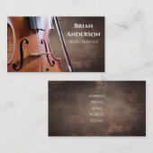 Music teacher visitekaartje (Voorkant / Achterkant)