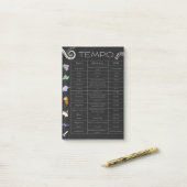 Music Tempo post-it notes (Op bureau)