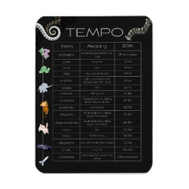 Music Tempo Poster magnet Magneet
