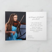 Music Theme Belated Birthday Card – Violin Kaart (Binnen)