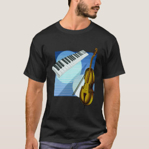 Music Theme Design T-shirt Jazz