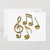 MUSIC Theme Gift Collectie Briefkaart (Voorkant / Achterkant)