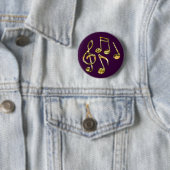 MUSIC Theme Gift Collectie Ronde Button 5,7 Cm (In situ)