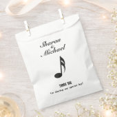 Music Theme Wedding Bedankzakje (Geknipt)