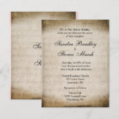 Music Theme Wedding Kaart (Voorkant / Achterkant)