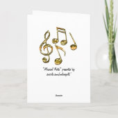 MUSIC Theme Witty Note Kaart (Achterkant)