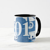 Music-Themed Long Sleeve Graphic Mok (Voorkant rechts)