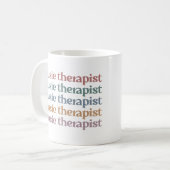 Music Therapist Retro Music Therapy Gifts Koffiemok (Voorkant links)