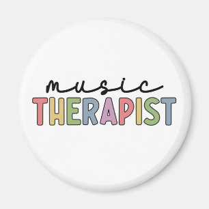 Music Therapist Retro Music Therapy Gifts Magneet