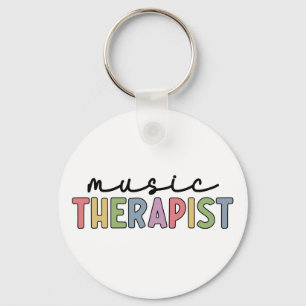 Music Therapist Retro Music Therapy Gifts Sleutelhanger