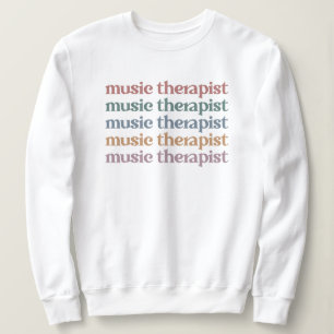 Music Therapist Retro Music Therapy Gifts Trui