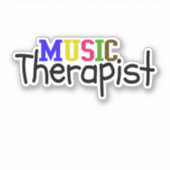 Music Therapist Sticker (Voorkant)
