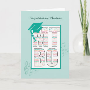 Music Therapy Board gecertificeerd MTBC-Afstuderen Kaart