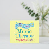 Music Therapy Brightens Briefkaart (Staand voorkant)