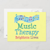 Music Therapy Brightens Briefkaart (Voorkant / Achterkant)