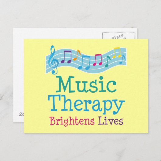 Music Therapy Brightens Briefkaart (Voorkant / Achterkant)