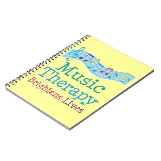 Music Therapy Brightens Notitieboek (Linkerzijde)